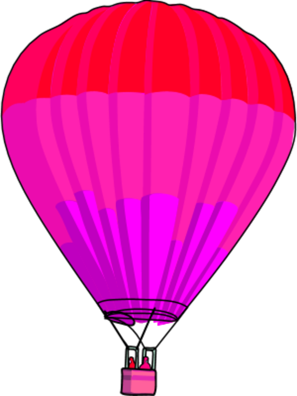 Cinnamon Roll Clipart Five - Purple Hot Air Balloon Clipart - Png Download (600x800), Png Download