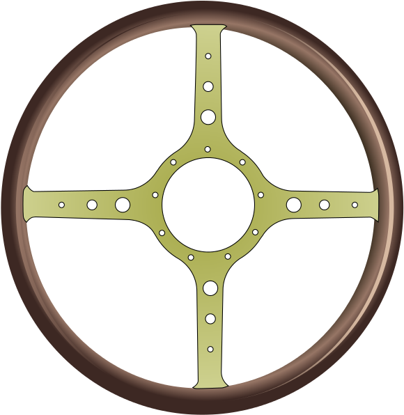 Classic Sport-type Steering Wheel - Circle Clipart (567x567), Png Download