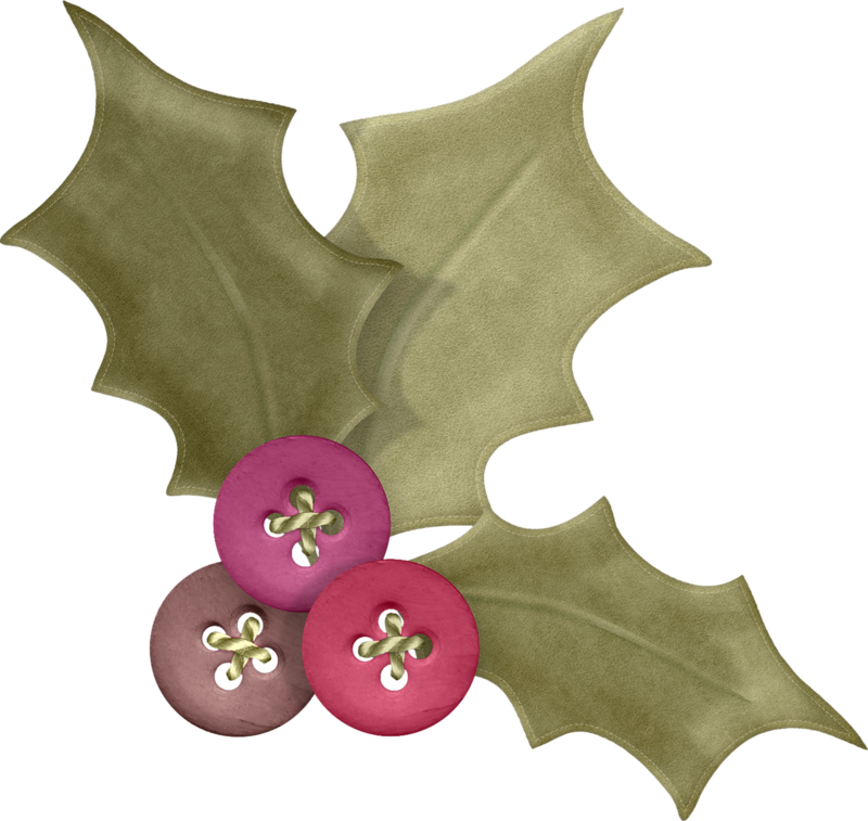 Holly 1 Maryfran - Digital Stamp Clipart (800x757), Png Download