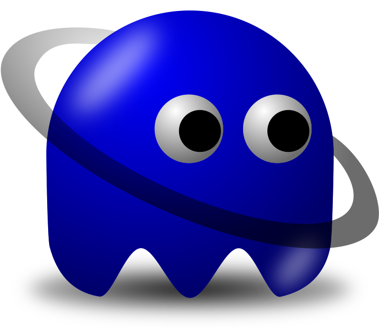 Pac-man World Ghosts Video Games - Pac Man Ghost Blue Clipart (750x750), Png Download