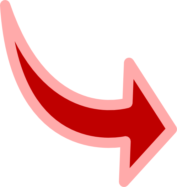 Pink Arrow Clip Art At Clipart Library - Cartoon Red Arrow - Png Download (564x595), Png Download