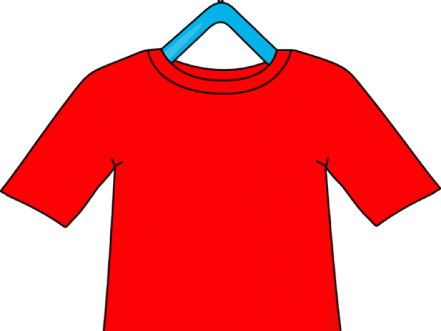 Shirt Clipart Red Shirt - Shirt On A Hanger - Png Download (640x480), Png Download