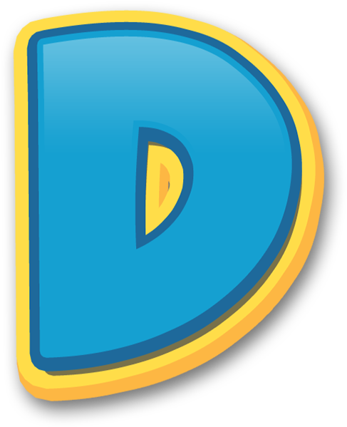 Letras Patrulha Canina Letters - Letra D Patrulha Canina Clipart (572x719), Png Download