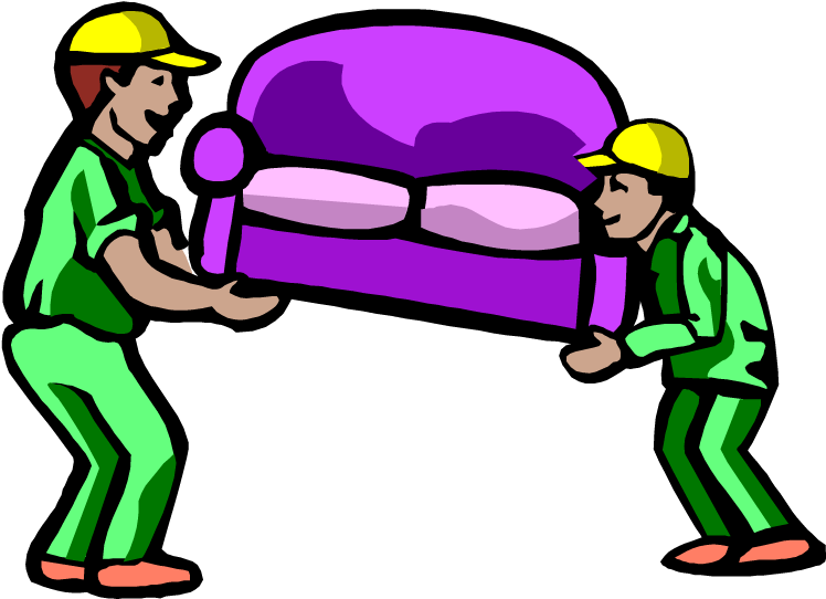 Furniture Clipart Twin - Verhuizen Animatie - Png Download (750x552), Png Download