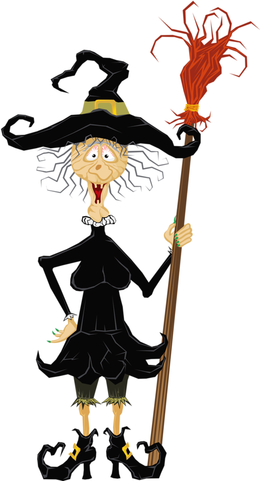 Free Halloween Haunted House Clipart - Witch Halloween Clip Art - Png Download (551x1024), Png Download