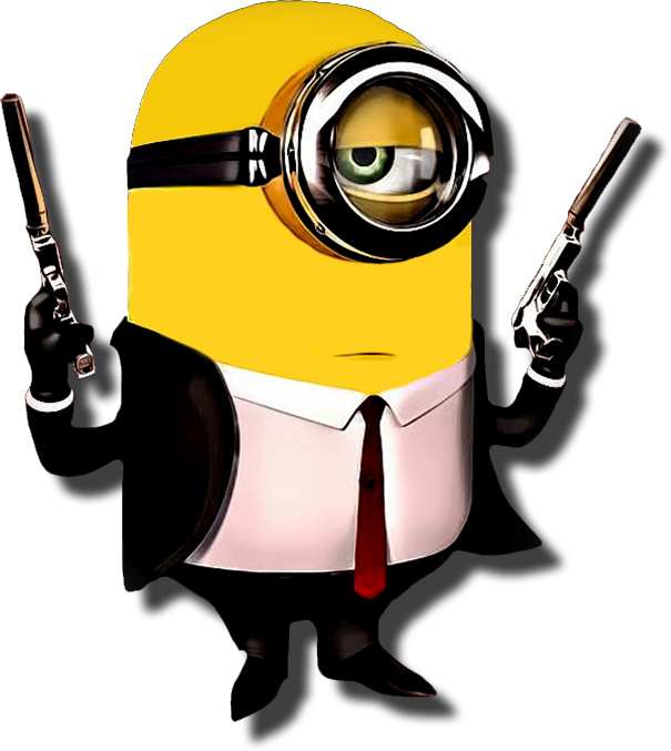 Agent Minions Know Your Meme - Minion Halloween Png Clipart (600x600), Png Download
