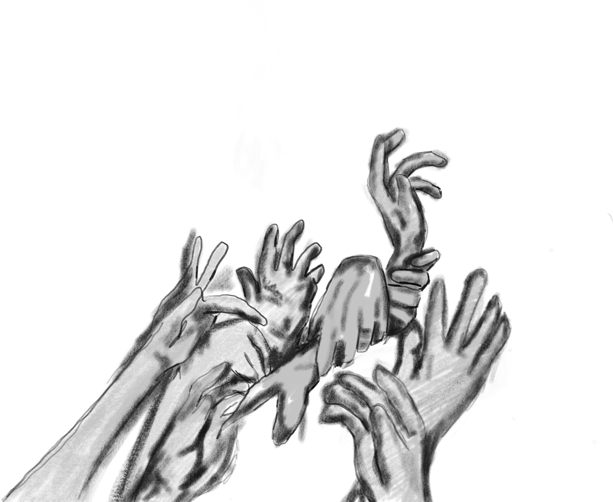 Image Transparent Claw Drawing Sketch - Hand Clipart (2139x1754), Png Download