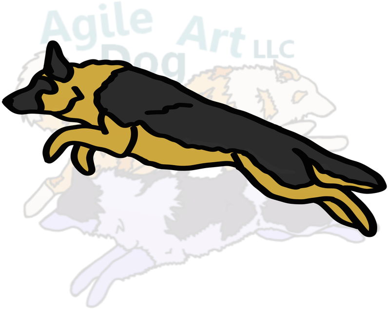 German Shepherd Dog Clipart (796x634), Png Download