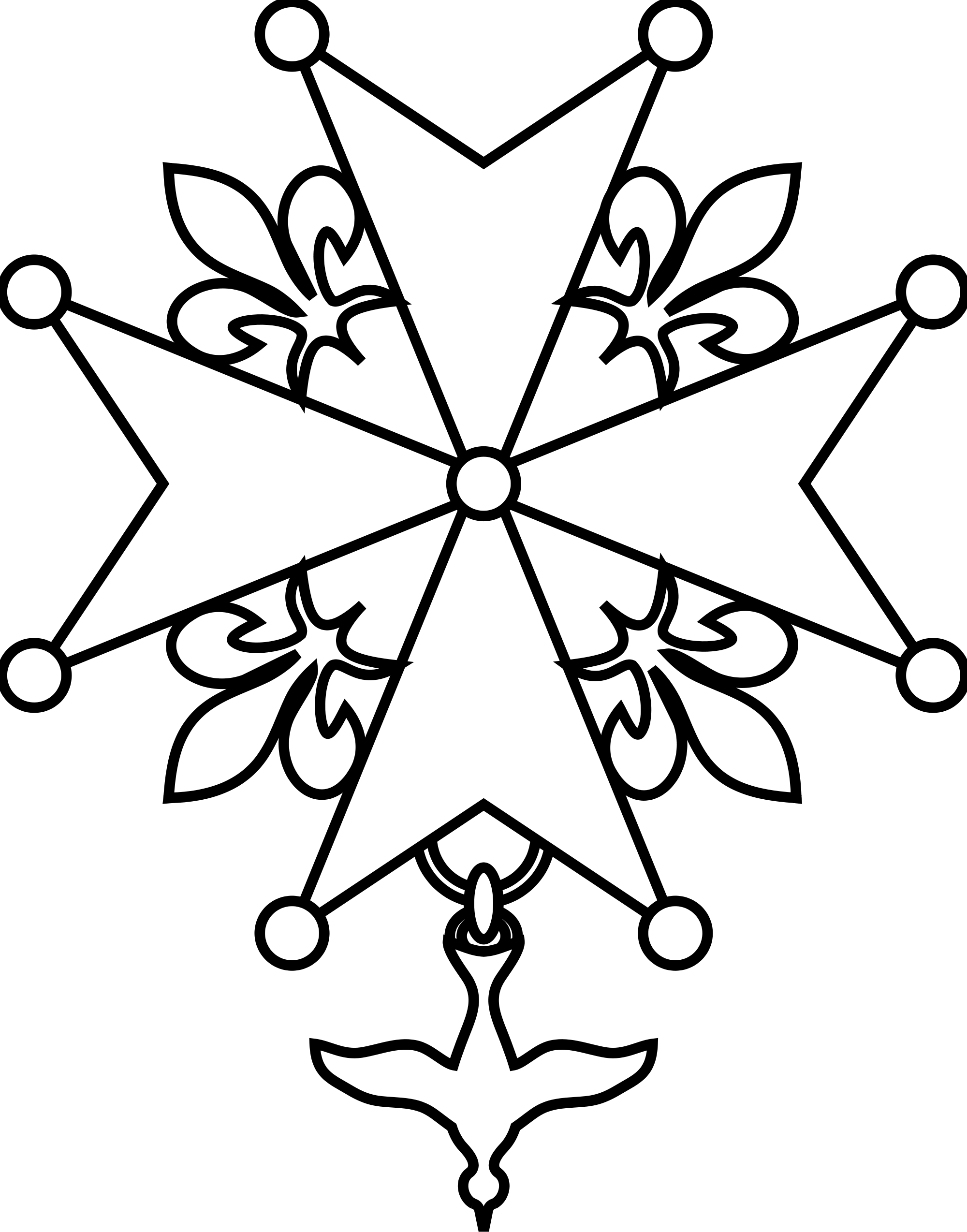 Huguenot Cross Clipart (1200x1529), Png Download