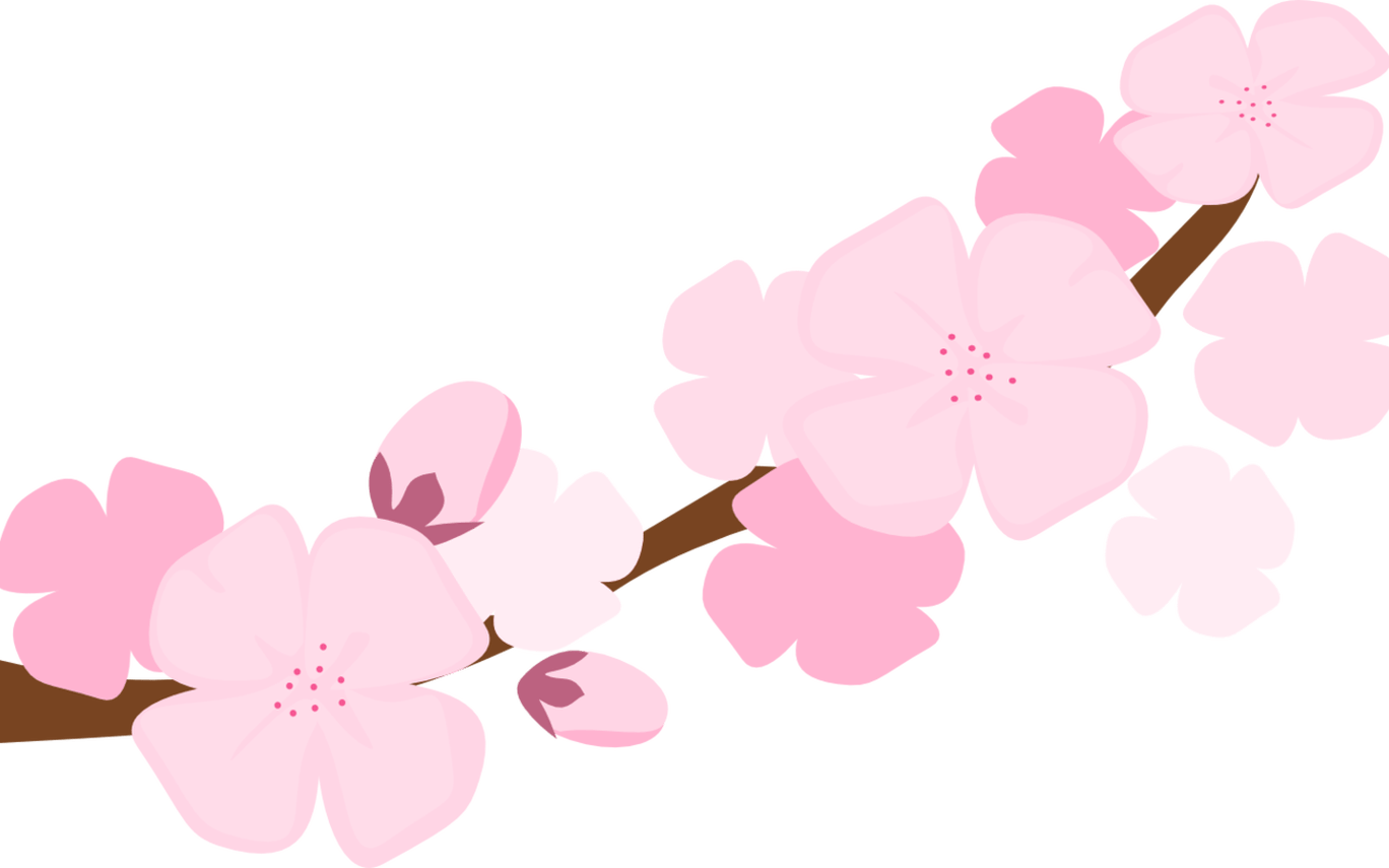 Flower Blossom Clipart Library Library Techflourish - Cherry - Naboru Hitehawa/deep Solid Groove/the Squier - Png Download (1368x855), Png Download