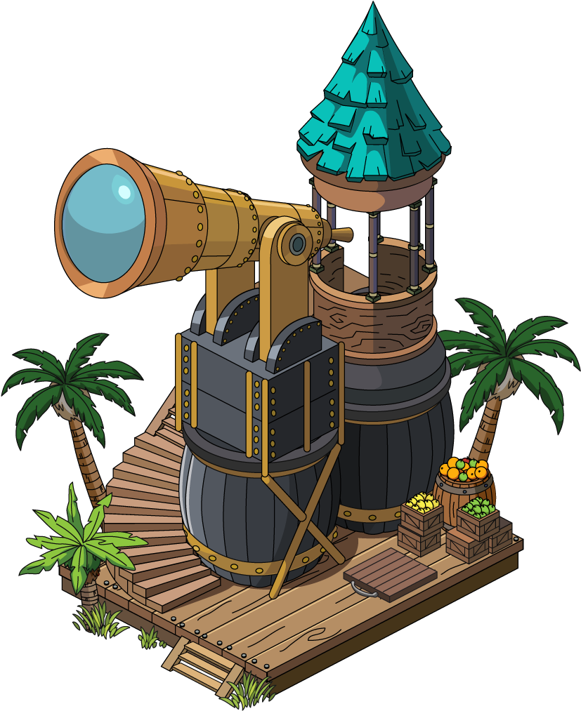 Peeping Telescope - Illustration Clipart (897x1107), Png Download