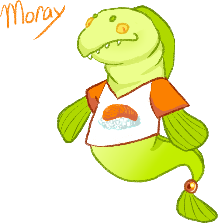 Say Hello To Moray's Final Design I Habit Of Changing - Cartoon Clipart (800x800), Png Download