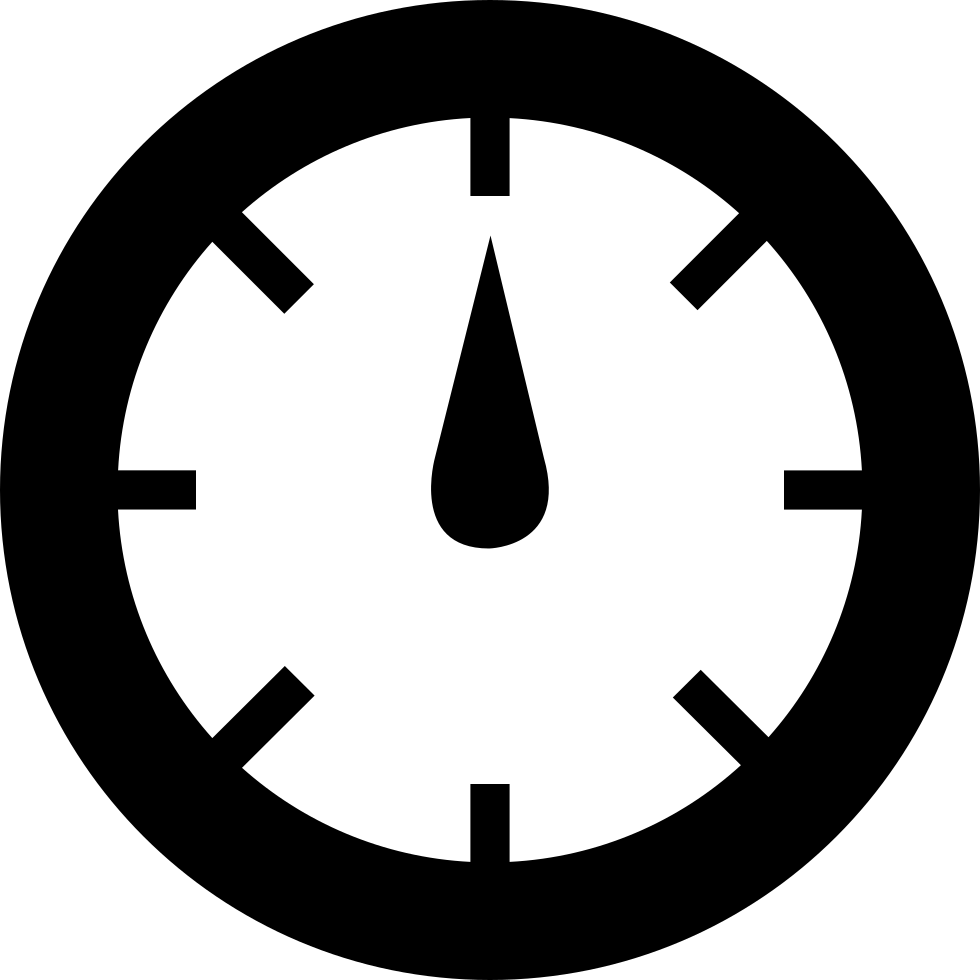 Png File - Clock Icon Png Black Clipart (980x980), Png Download