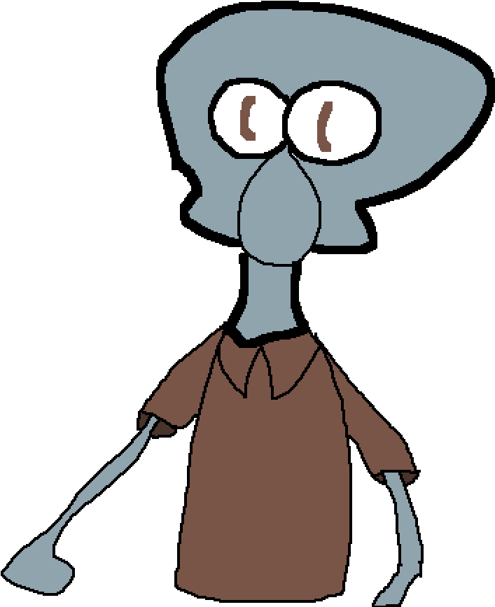 Squid Word - Cartoon Clipart (1000x1000), Png Download