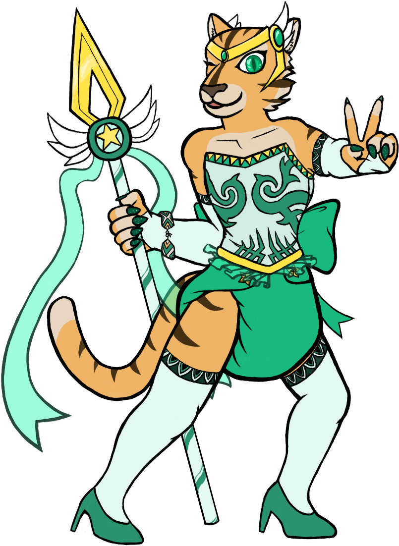 Magical Girl Commission - Cartoon Clipart (1260x1260), Png Download
