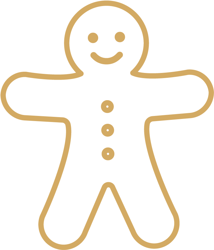 Gingerbread-01 - มนุษย์ ขนมปัง ขิง ระบายสี Clipart (734x857), Png Download