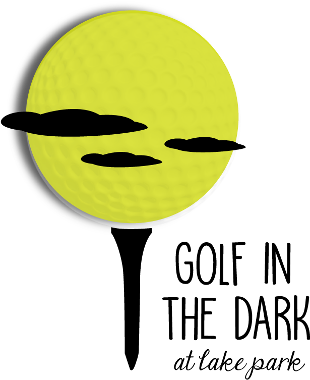 2018 Golf In The Dark At Lake Park - Cartoon Clipart (1224x792), Png Download