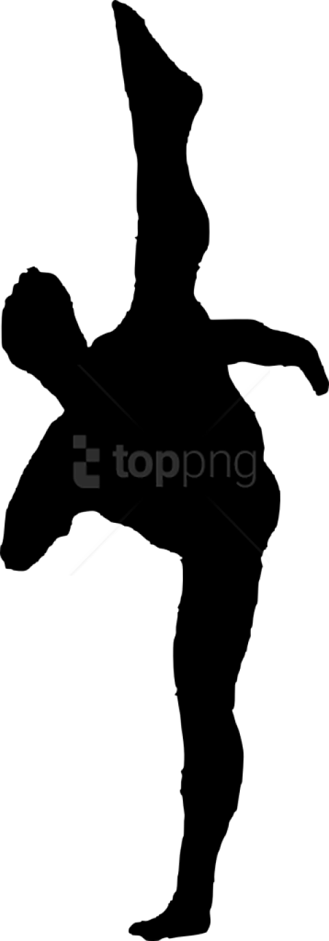 Karate Silhouette - Silhouette Clipart (400x1144), Png Download
