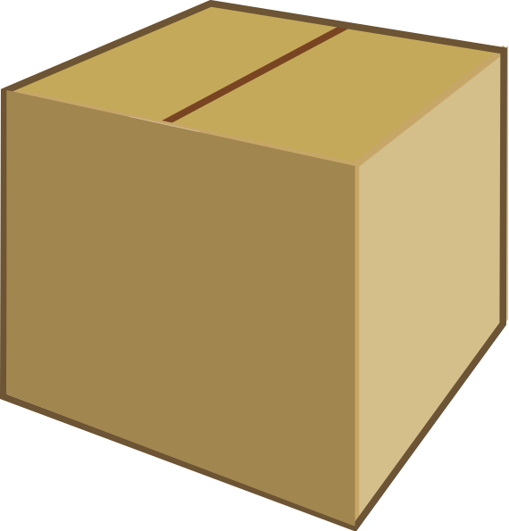 Clipart Of Box, Chest And Box And - Png Download (570x595), Png Download