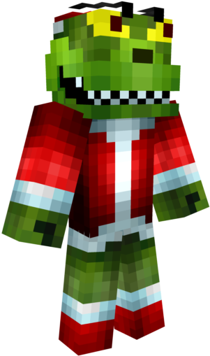 640 X 640 5 - Minecraft The Grinch Skin Clipart (640x640), Png Download