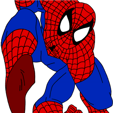 Spider Man Clipart - Spider Man Pose - Png Download (640x480), Png Download