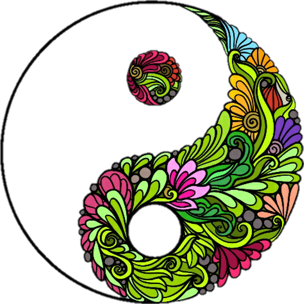 Yin Sticker - Circle Clipart (1024x1026), Png Download