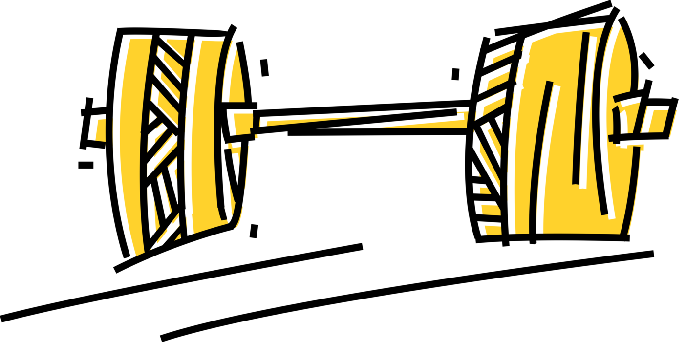 Vector Illustration Of Bodybuilding And Physical Fitness Clipart (1404x700), Png Download