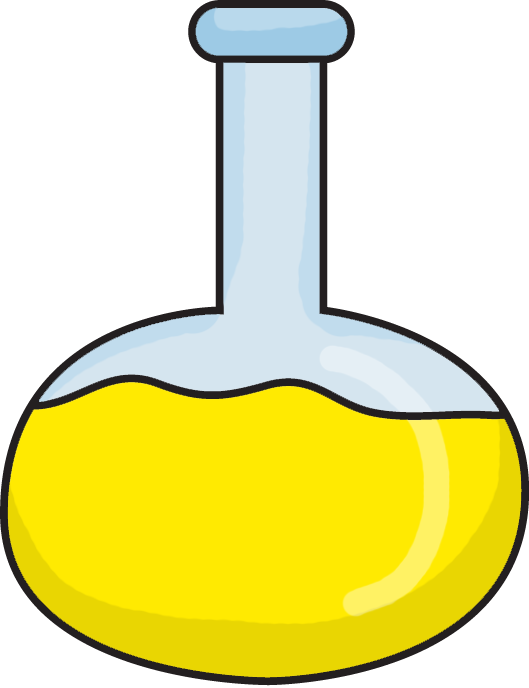 Beaker2 - Yellow Beaker Clip Art - Png Download (529x688), Png Download