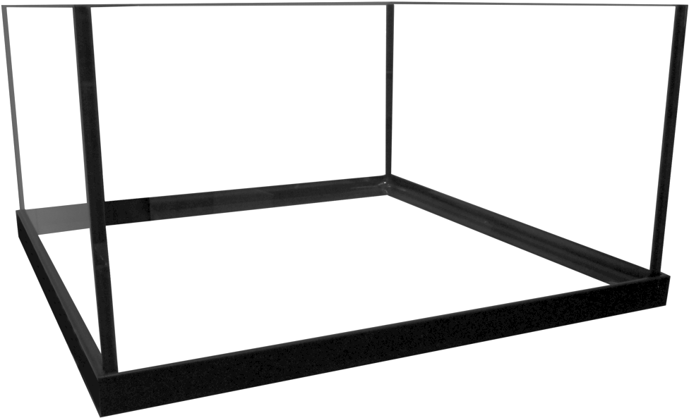 30 Mini Rimless Frag Aquarium - Rimless Aquarium 24x24x12 Clipart (1000x603), Png Download