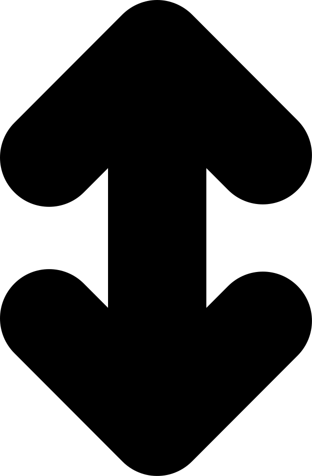 Up And Down Arrow Symbol Clipart (644x980), Png Download