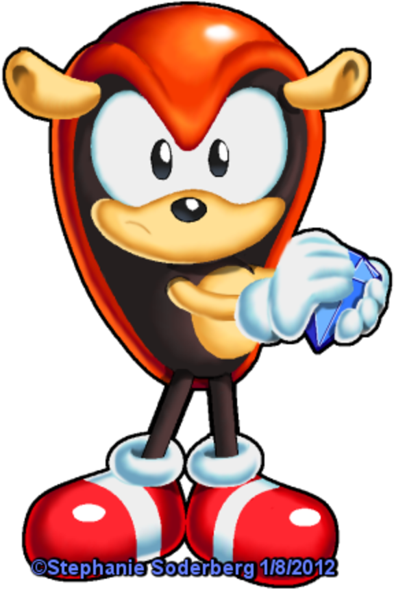 Sonic The Hedgehog - Classic Mighty The Armadillo Clipart (600x924), Png Download