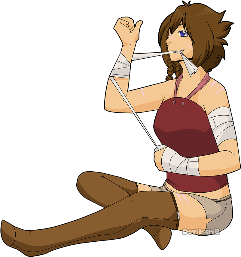 Bandages - Cartoon Clipart (900x900), Png Download