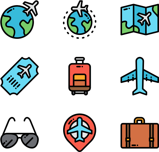 Aviation - 여행 아이콘 Png Clipart (600x564), Png Download