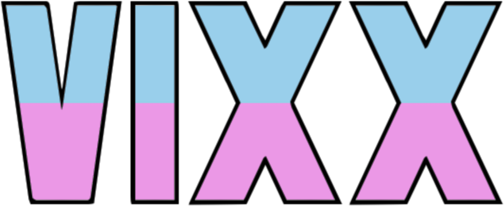 Vixx Kpop Music Text Word Clipart (1773x828), Png Download