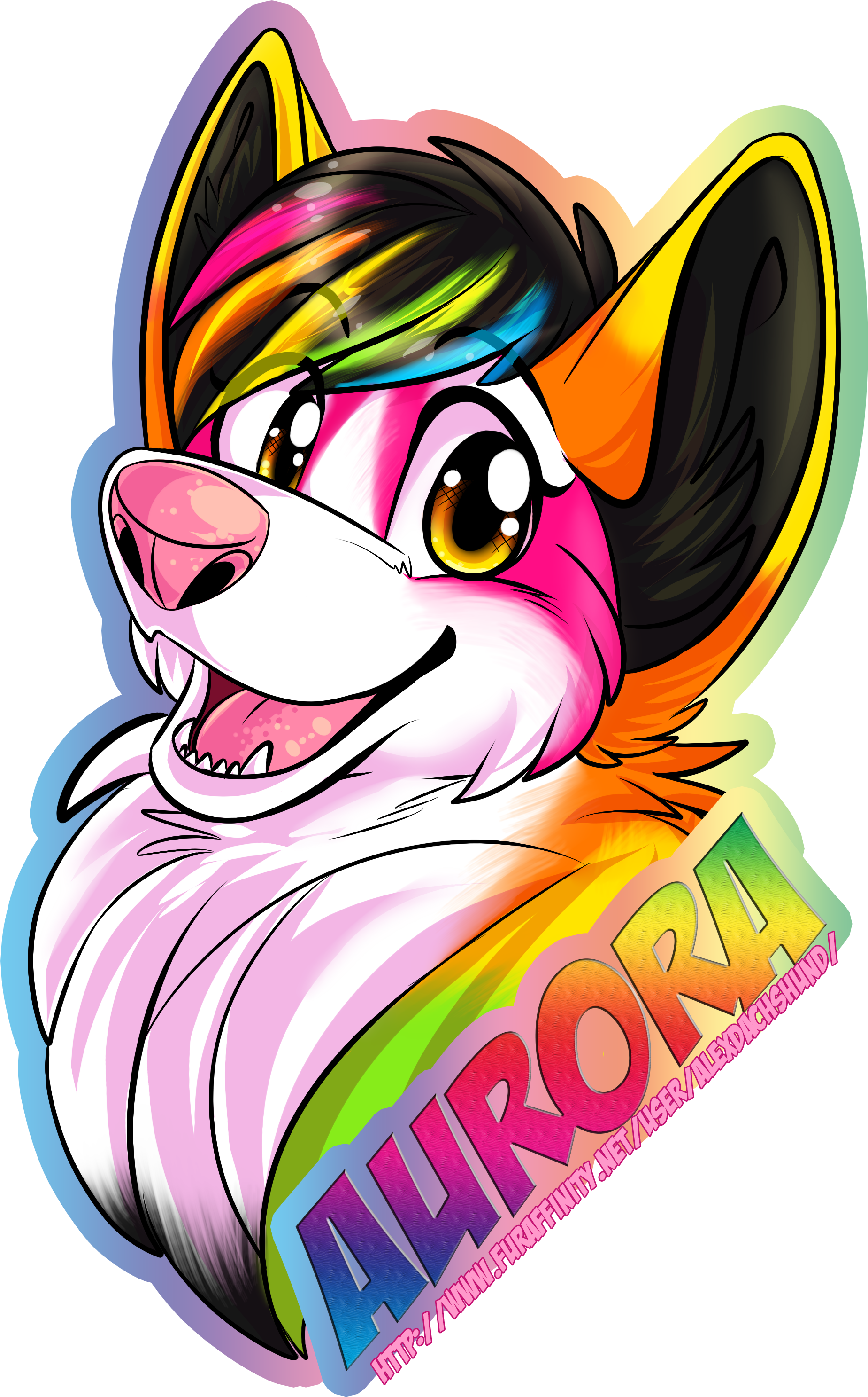 Aurora Badge Clipart (2000x3000), Png Download