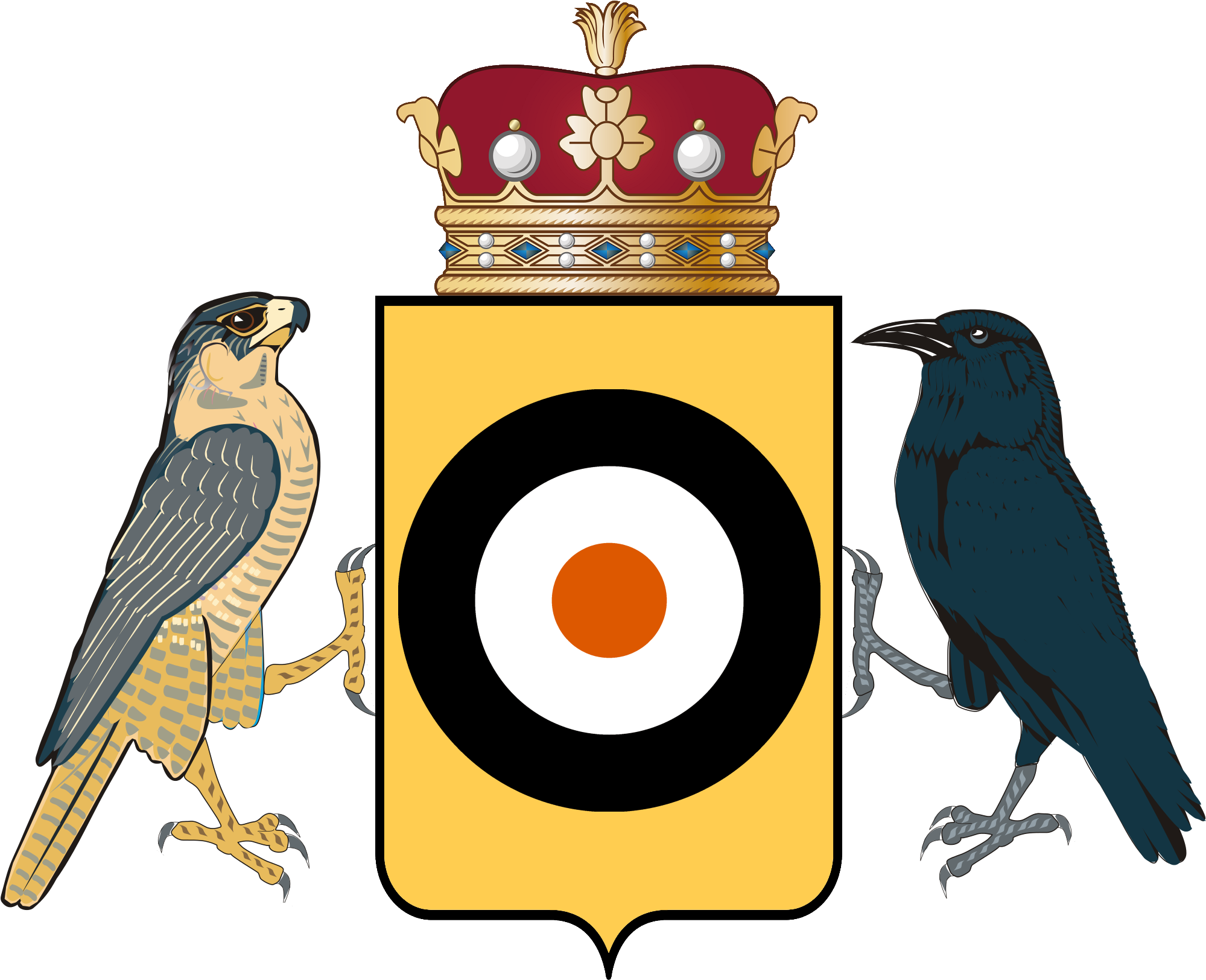 Coat Of Arms Of The Alimian Royal Air Force Clipart (2000x1648), Png Download