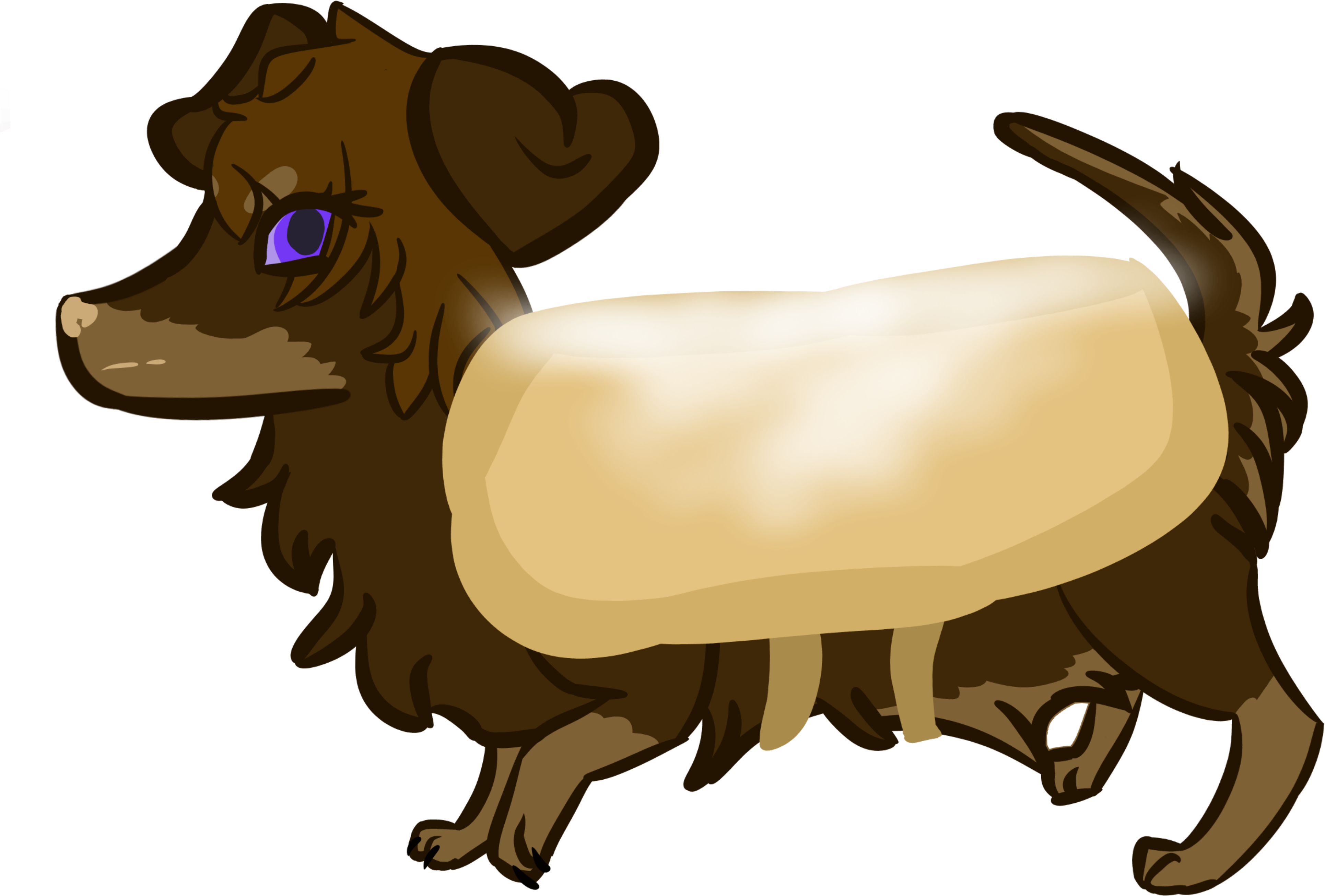 View Full Size - Dachshund Clipart (4000x4500), Png Download