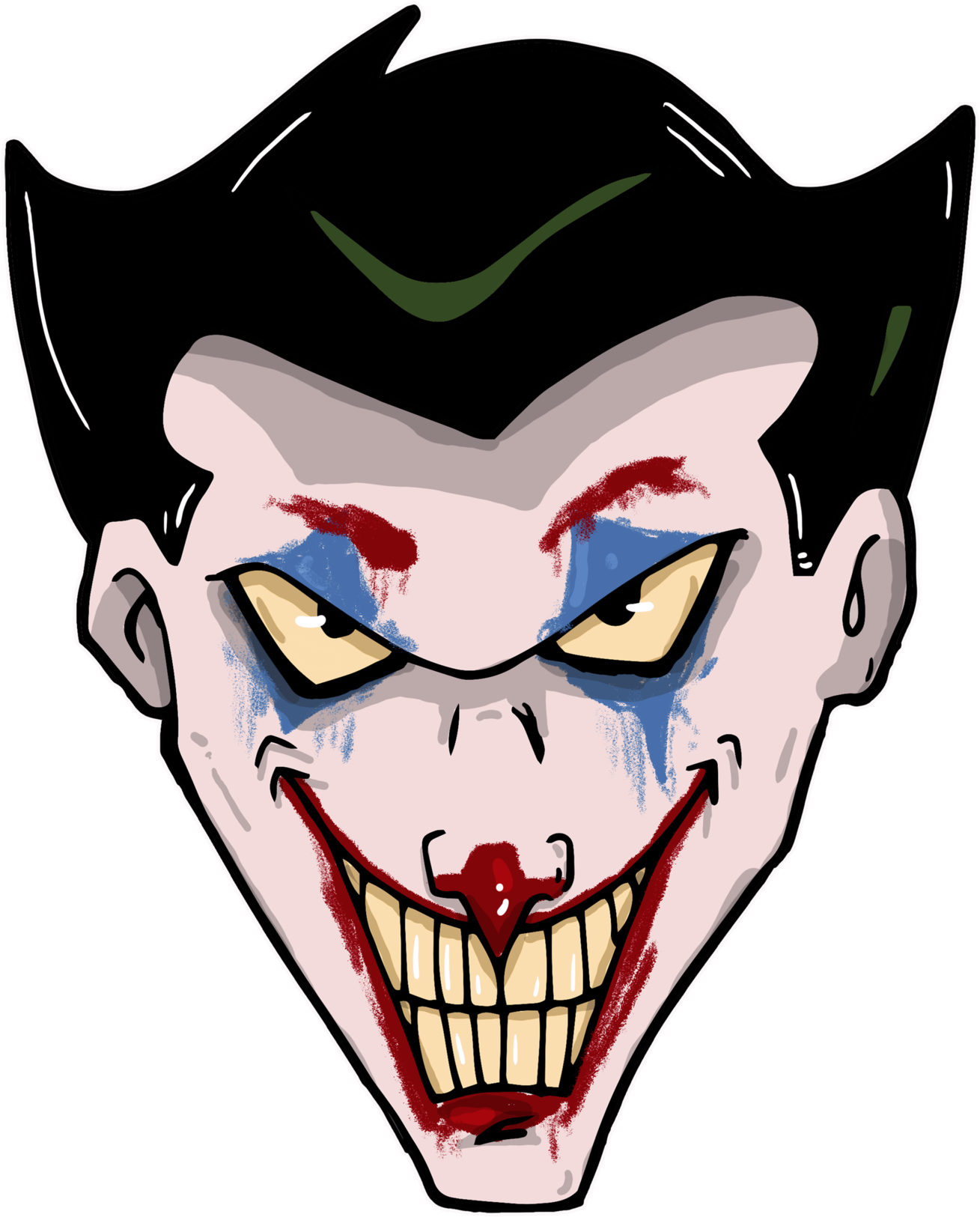 Joaquin Hamill Joker Shirt - Cartoon Clipart (1800x2400), Png Download