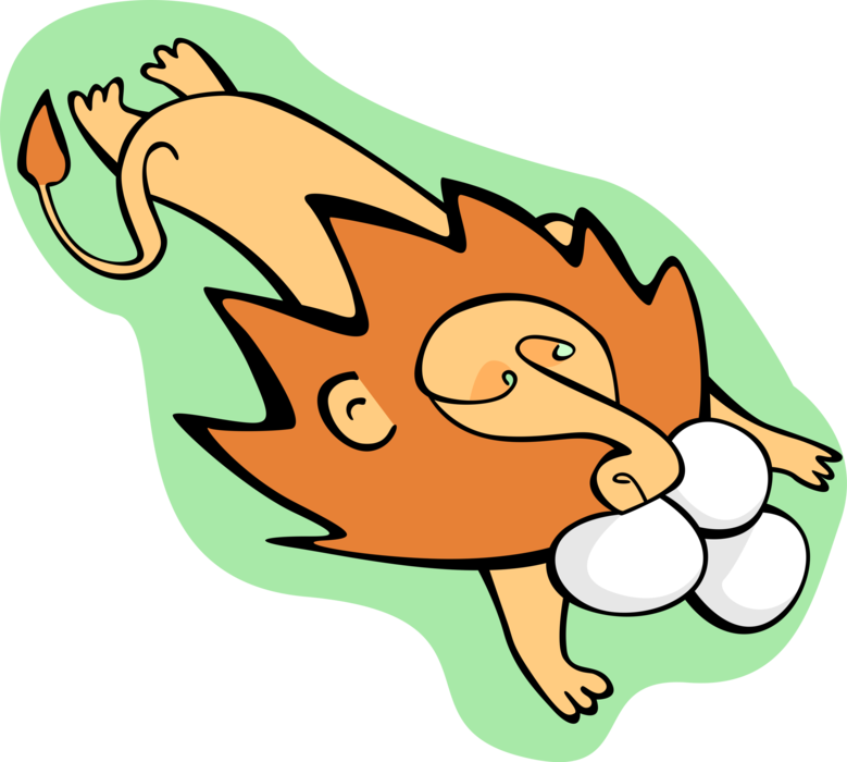 Vector Illustration Of African Male Circus Lion King Clipart (779x700), Png Download