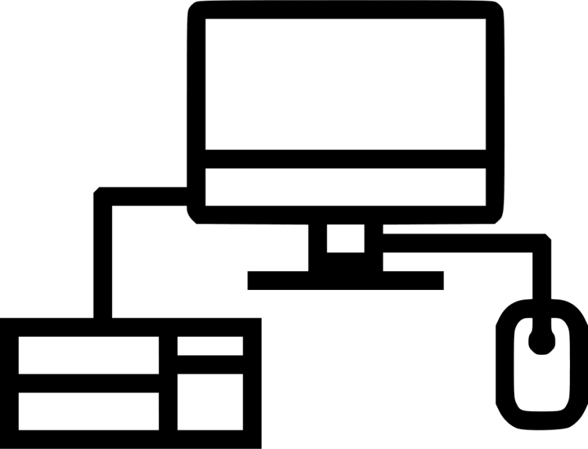 Free Png Download Icon Png Images Background Png Images - Computer Lab Icon Png Clipart (850x649), Png Download