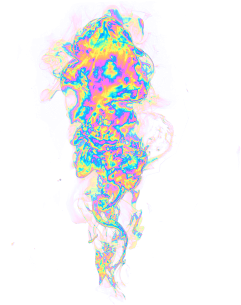 Smoke Steam Holo Holographic Colorful Rainbow Pastel - Map Clipart (1024x1024), Png Download