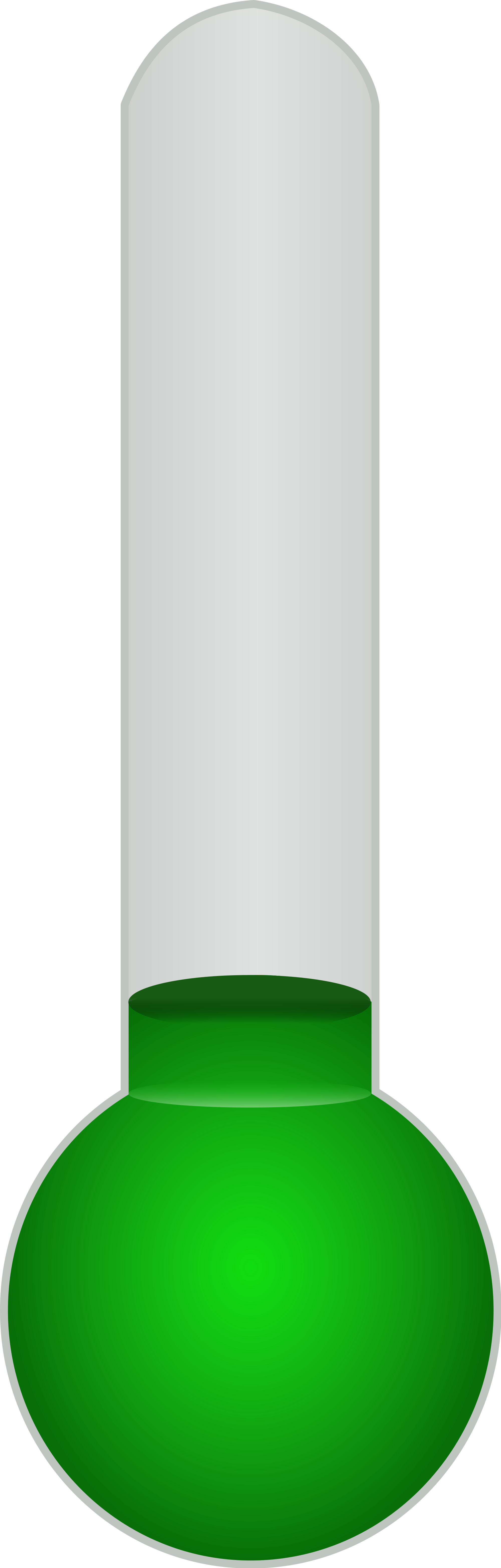 Open - Green Thermometer Clipart (2000x6248), Png Download