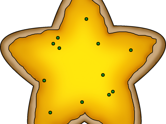 Cookie Clipart Food - Star Cookie Clipart Transparent - Png Download (640x480), Png Download