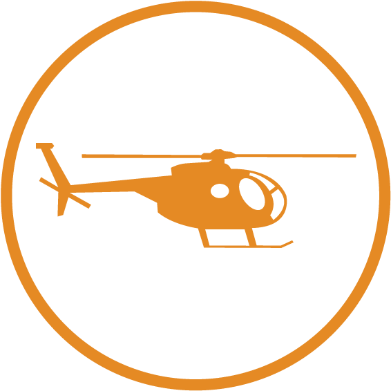 Aerial Hog Eradication - Helicopter Clipart (600x600), Png Download