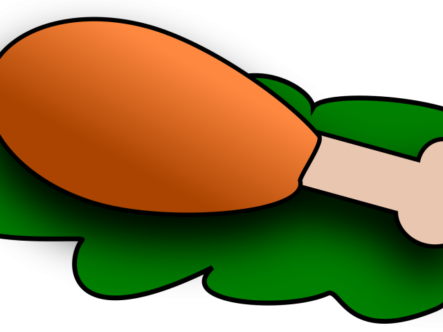 Meat Clipart Food - Chicken Clip Art Food - Png Download (640x480), Png Download