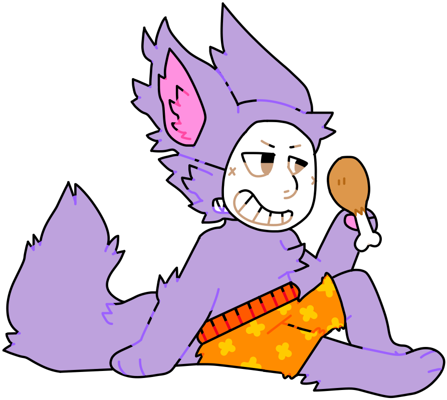 Fried Chicken By Welrd - Cartoon Clipart (892x799), Png Download