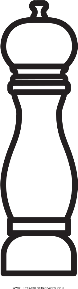 Pepper Grinder Coloring Page - Pimienta Dibujo Png Clipart (1000x1000), Png Download