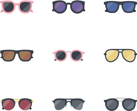 Eyeglass Icon Packs - Transparent Eye Glass Icon Clipart (600x564), Png Download