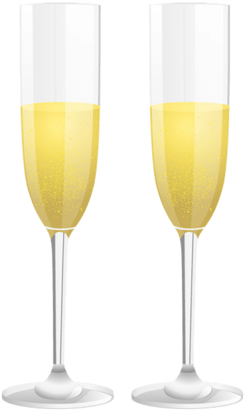 Free Png Download Two Champagne Glasses Png Images - Champagne Stemware Clipart (481x807), Png Download