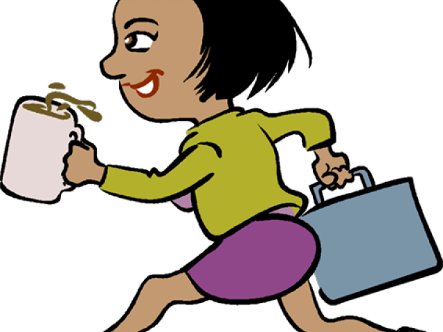 Highway Clipart Rush Hour - Go To Work Clipart - Png Download (640x480), Png Download